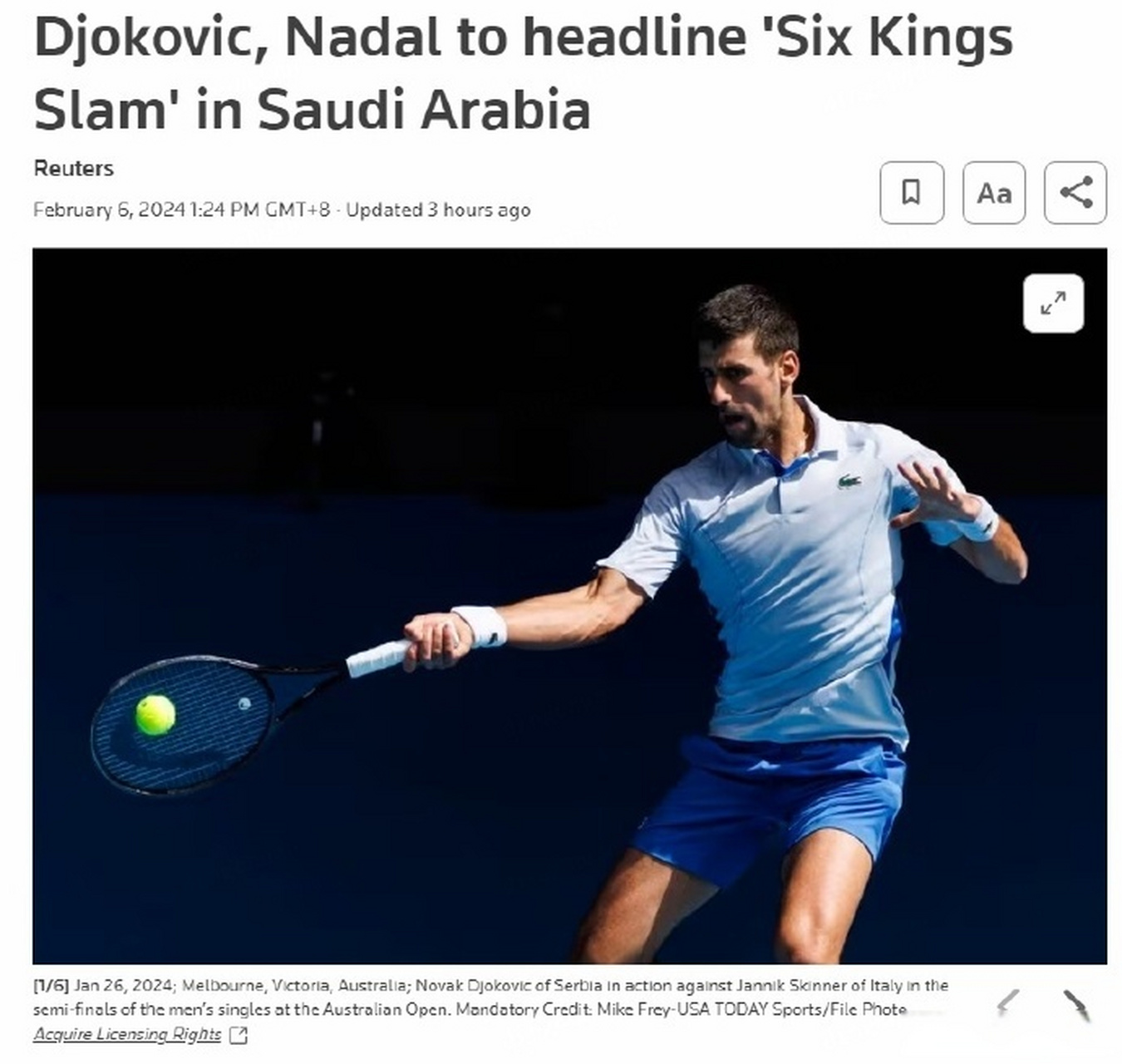 欧洲网球队轻取美国网球队，纳达尔关键制胜